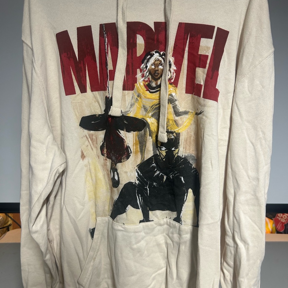 Marvel Cream Graphic Hoodie